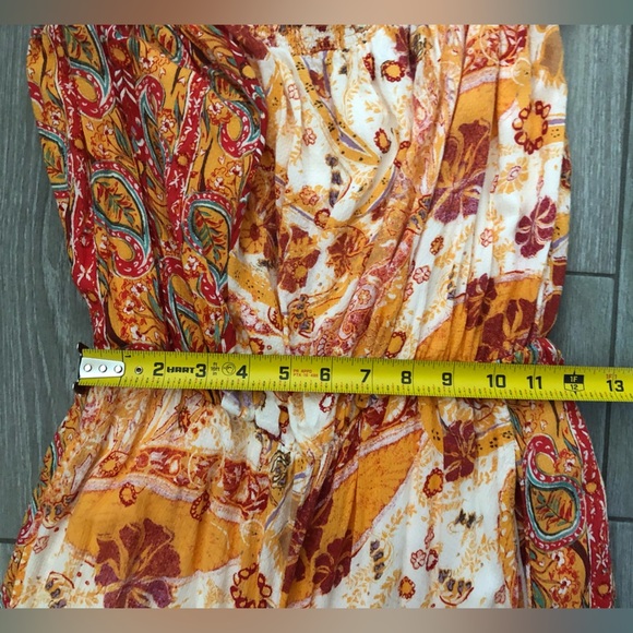 Free People|Carmen Jumpsuit,Boho floral wide leg jumpsuit-off the shoulders••• - Picture 13 of 15